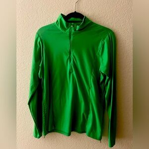 Green long sleeved top